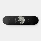 Beer Stand op Mountain Spooky Halloween Moon Skateboard (Horizontaal)