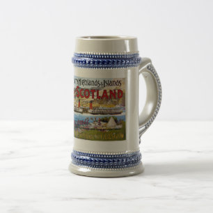 Beer Stein Scotland Travel Poster 22oz Bierpul
