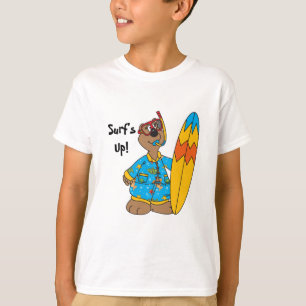 Beer surf omhoog Cartoon T-shirt