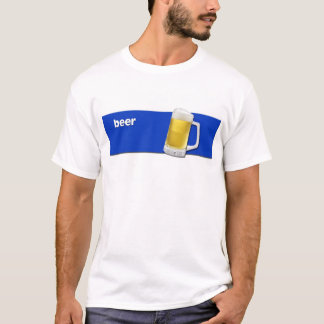 BEER T-shirt met tekst en bier mok grafisch