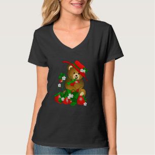 Beer Teddy Bear Aardbeien Aardbei T-shirt