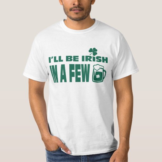Beer Theme Fun St. Patrick's Day T-shirt (Voorkant)