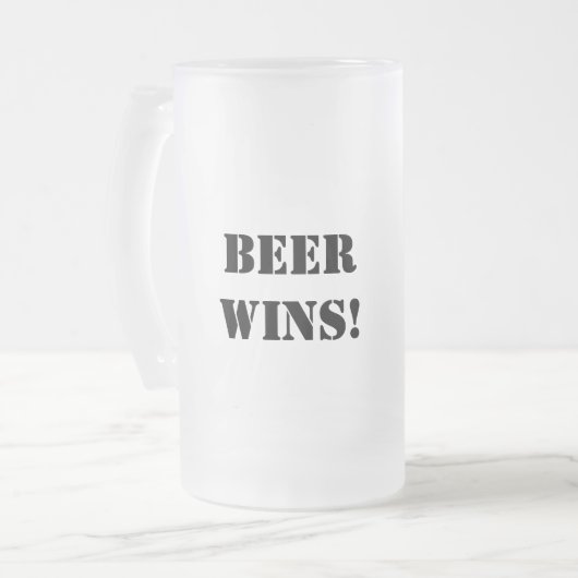 Beer Tic Tac Toe-Mok, voorgekookt Matglas Bierpul (Voorkant links)