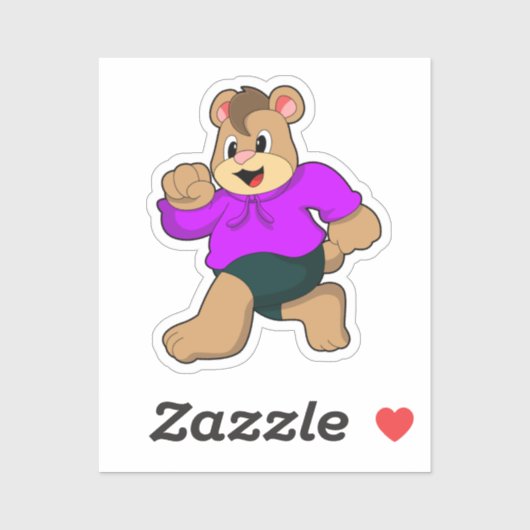 Beer tijdens bedrijf sticker (Vel)