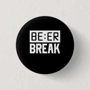 Beer Time Break Ronde Button 3,2 Cm