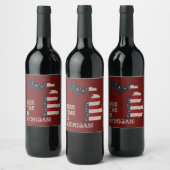 Beer Time in Michigan | Dit aanpassen Wijn Etiket (Flessen)