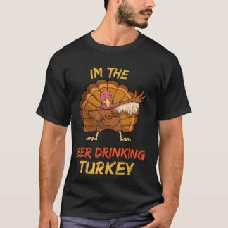 Beer Turkey Matching Family Group Thanksgiving Par T-shirt