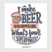 Beer Typography Sticker (Vel)