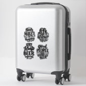 Beer Typography Sticker (Koffer)