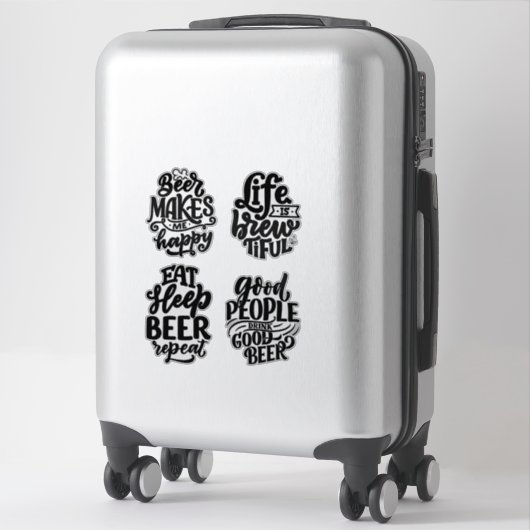 Beer Typography Sticker (Koffer)