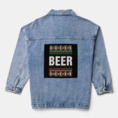 Beer Ugly KerstSweater Denim Jacket (Achterkant)