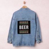 Beer Ugly KerstSweater Denim Jacket (Hangar)