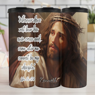 Beer uw kruis, discipel thermosbeker