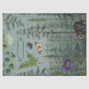 Beer van bossen in het wild, vlindervlinder tissuepapier