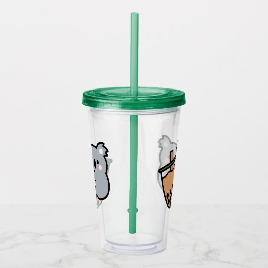 Beer van Bubble Tea en Koala Acryl Drinkbeker (Rechts)