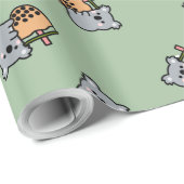Beer van Bubble Tea en Koala Cadeaupapier (Rol Hoek)
