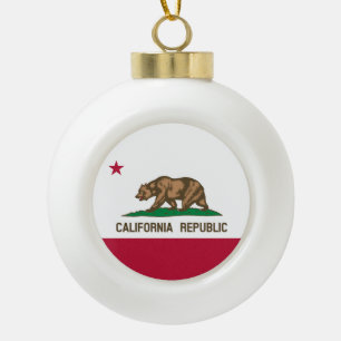 Beer van Californië: Cali Golden State Keramische Bal Ornament