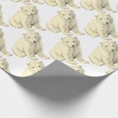 Beer van Cudly Polar Cadeaupapier (Hoek)