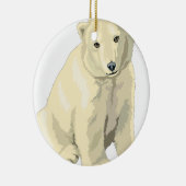 Beer van Cudly Polar Keramisch Ornament (Rechts)