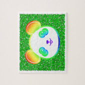Beer van Cute Rainbow Panda op de achtergrond van  Legpuzzel (Verticaal)
