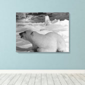  beer van de Amerikaanse Alaska Canvas Afdruk (Insitu (Houten vloer))