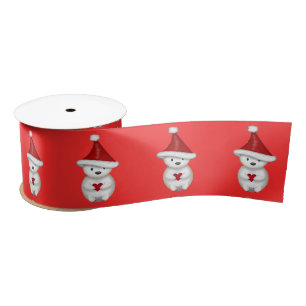 Beer van de Cute Santa Polar, met hart Lint