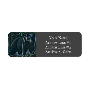 Beer van de Noordelijke Bossen (Majestic Black) Etiket