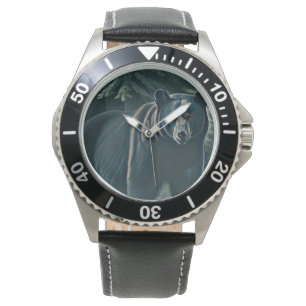 Beer van de Noordelijke Bossen (Majestic Black) Horloge