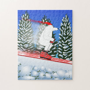 Beer van de Skiing Polar Legpuzzel