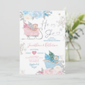 Beer van de winter kaart (Staand voorkant)