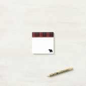 Beer van de zwarte kajuit post-it® notes (Op bureau)