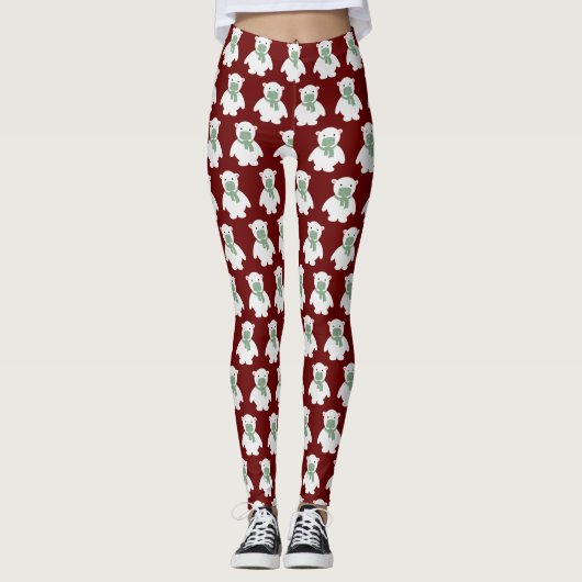 Beer van gemaskeerd polair leggings (Voorkant)