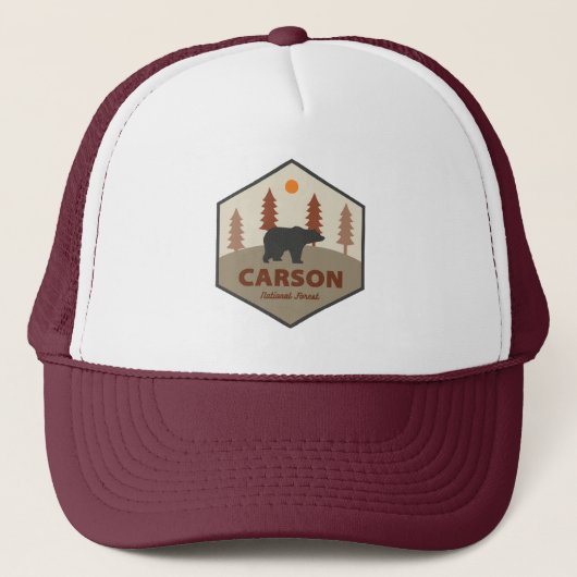 Beer van het Carson National Forest New Mexico Trucker Pet (Voorkant)