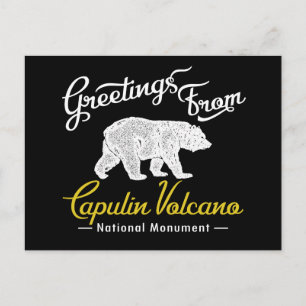 Beer van het nationaal monument van de Capulin Vol Briefkaart