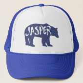Beer van het nationale park Jasper Trucker Hat Trucker Pet (Voorkant)