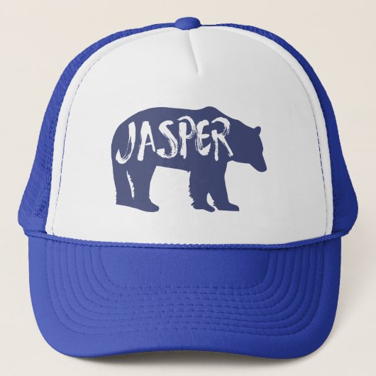Beer van het nationale park Jasper Trucker Hat Trucker Pet (Voorkant)