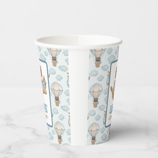 Beer van kleine afscheidingspartner van Baby pap B Papieren Bekers (Links)