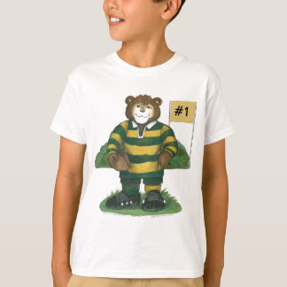 Beer van Male Rugby in Green en Gold T-shirt