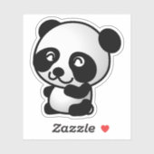 beer van panda-dieren . sticker (Vel)