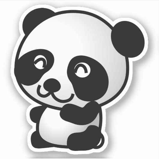 beer van panda-dieren . sticker (Voorkant)