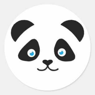 beer van panda ronde sticker