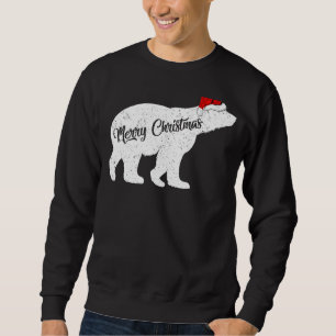 Beer van Polar Beer Dierenvriend Xmas Santa Hat Po Trui