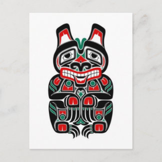 Beer van Red en Green Haida Spirit Briefkaart
