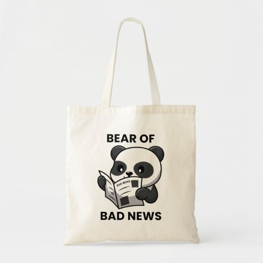 Beer van slecht nieuws tote bag (Voorkant)