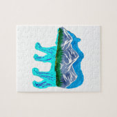 Beer veel terrein legpuzzel (Horizontaal)