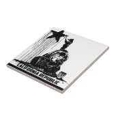 Beer verf tegeltje (Zijkant)