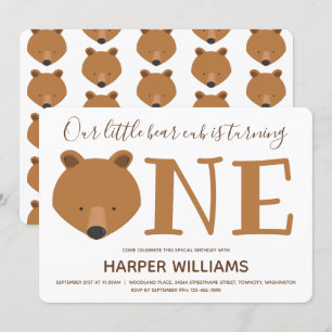 Beer verklikker één dier één geboorte kaart