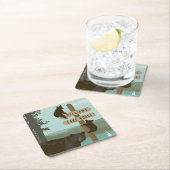 Beer Vierkante Kartonnen Onderzetter (Insitu)