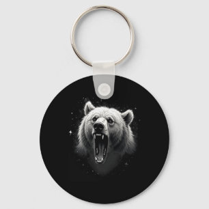Beer Vintage Boze Grizzlybeer Wandeltocht Kamperen Sleutelhanger