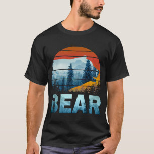 BEER VINTAGE NATUUR WILD BOS ZONSONDERGANG T-SHIRT